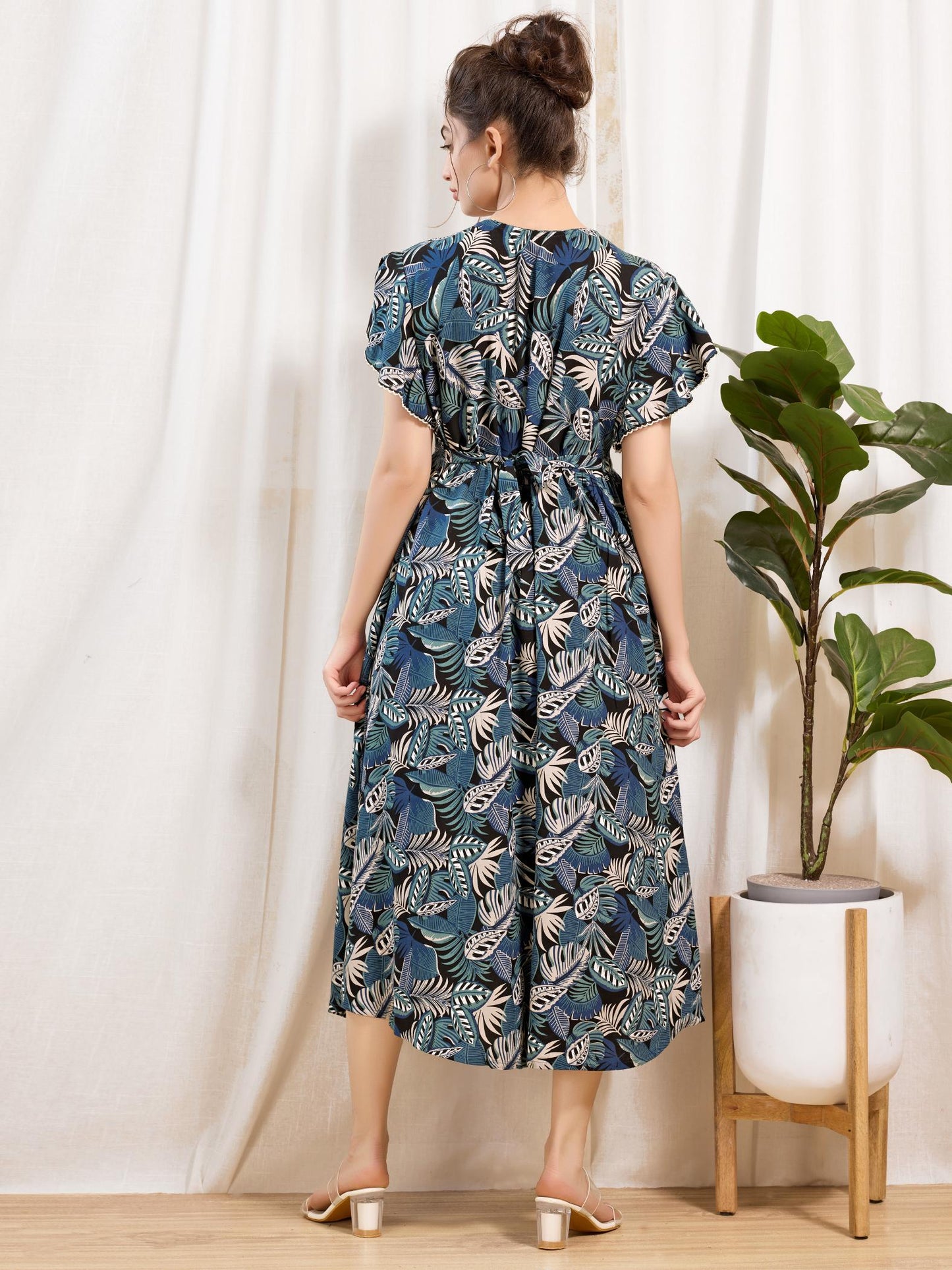 Comfortable Rayon Maternity Nighty for Pregnant Women