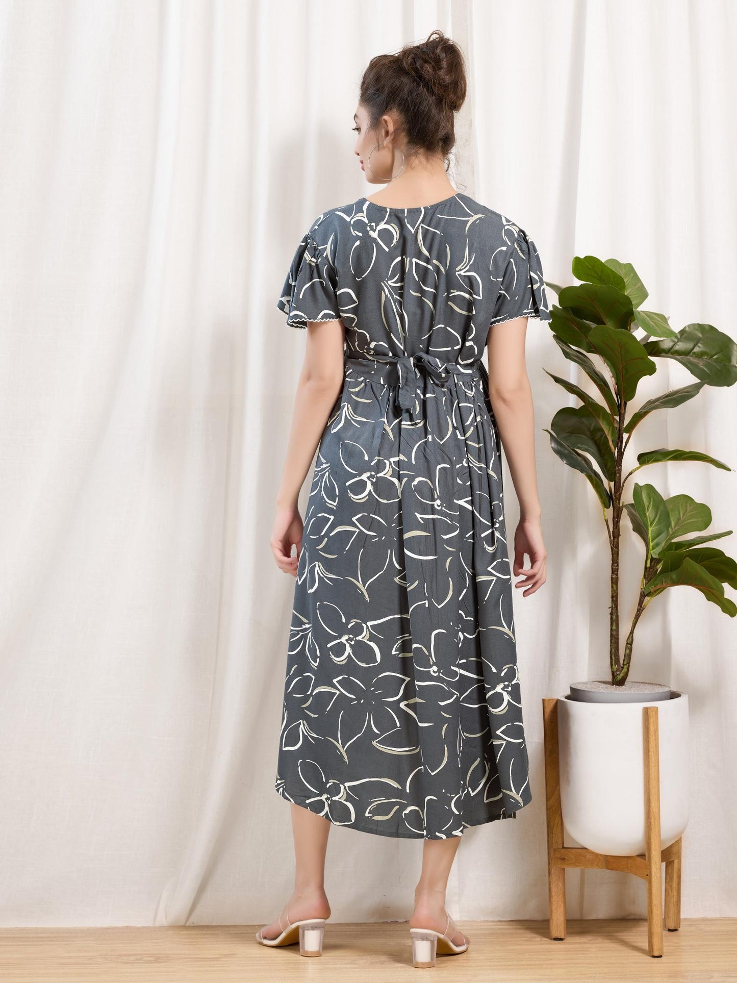 Trendy Rayon Nighty for Expecting Mothers