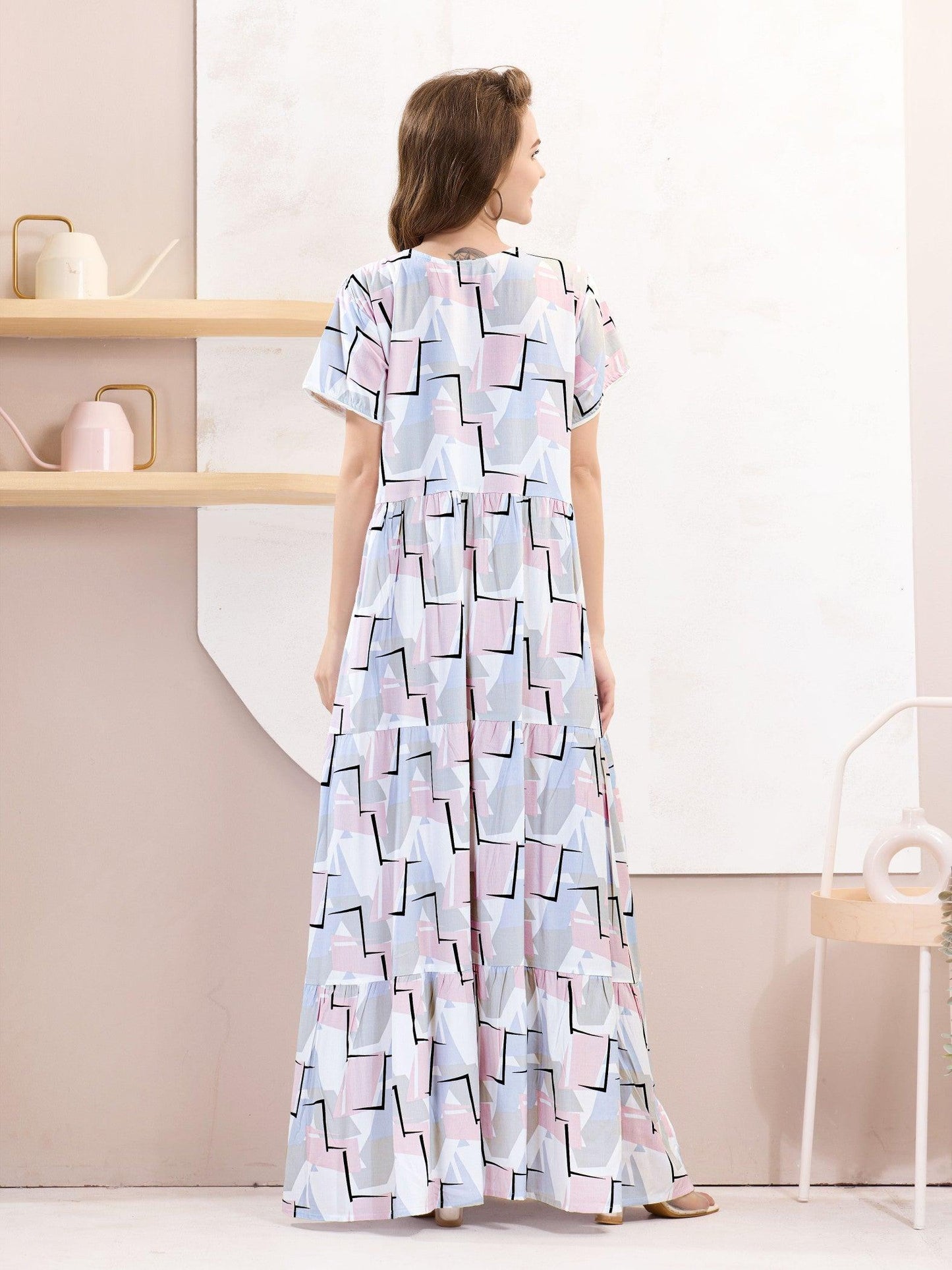 Stylish Flare Rayon Nighty – Perfect Sleepwear for Women - floramour.in