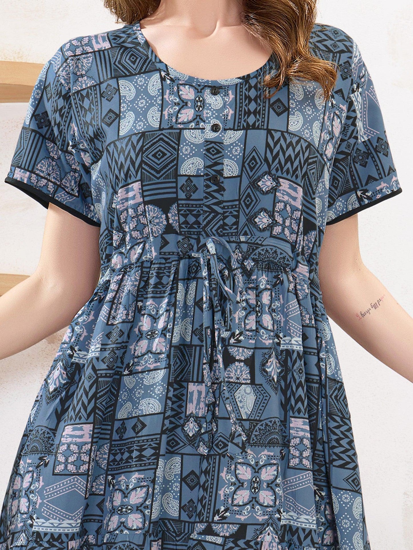 Soft Rayon Nighty – Comfortable Flare Design for Relaxing Nights - floramour.in