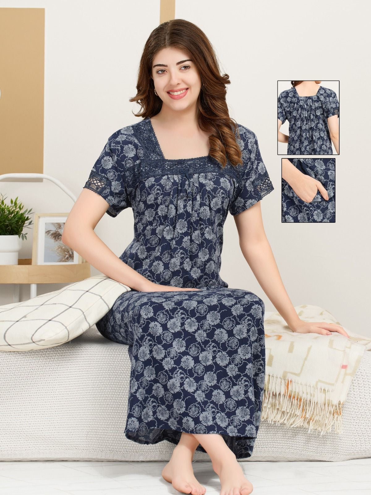 Fancy Crush Nighty for Women – Premium Night Dress
