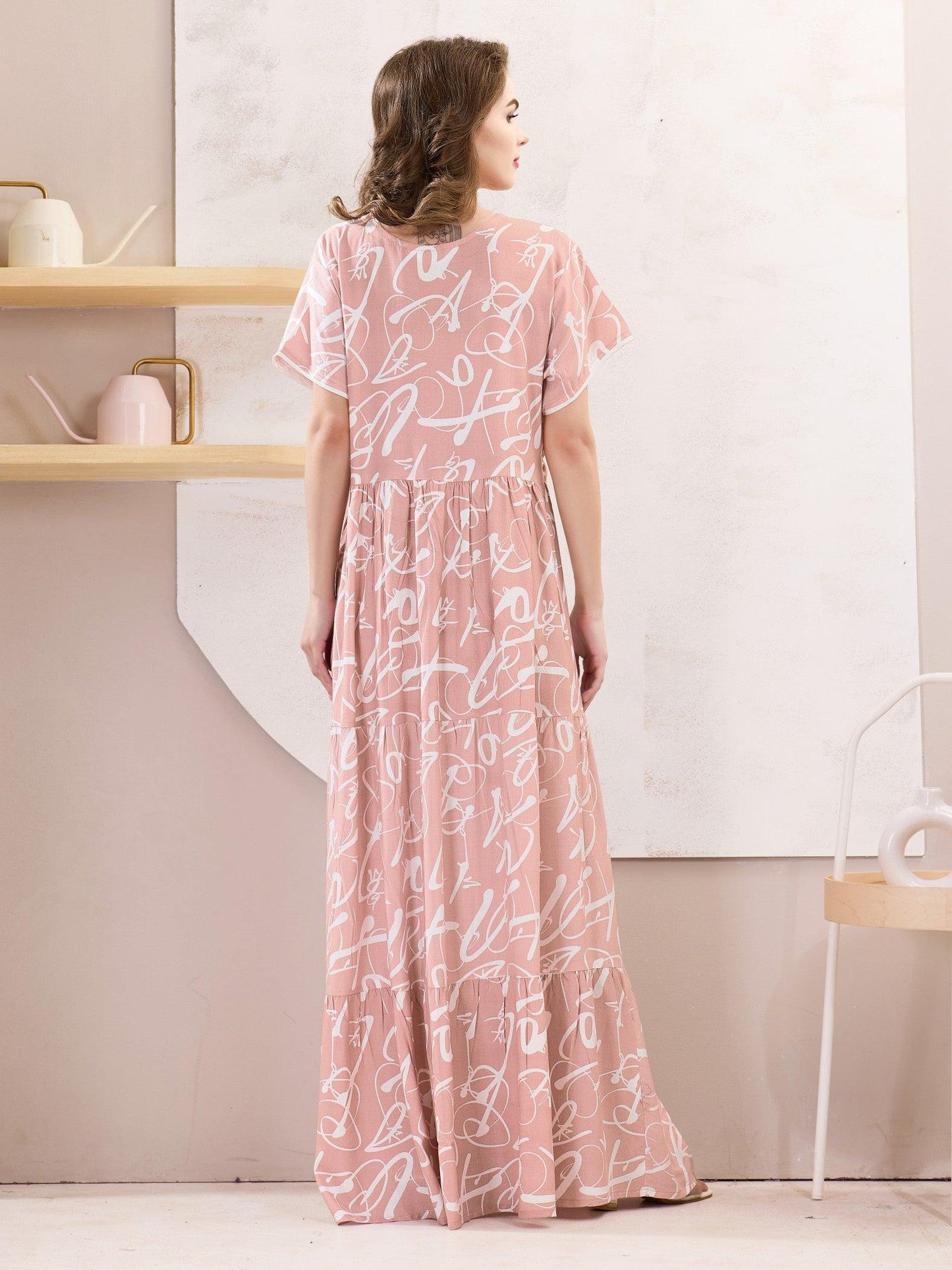 Rayon Flare Nighty – Sleep in Ultimate Softness & Luxury - floramour.in