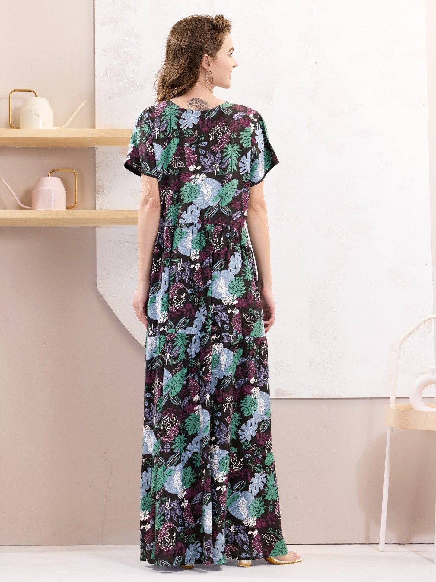 Women’s Rayon Nightwear – Flowy & Comfortable Nighty - floramour.in