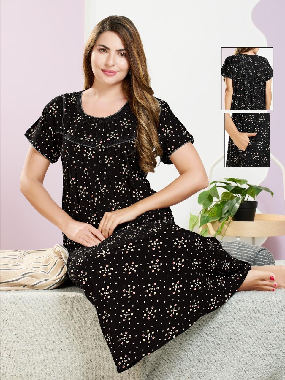 Rayon Nighty Big Size