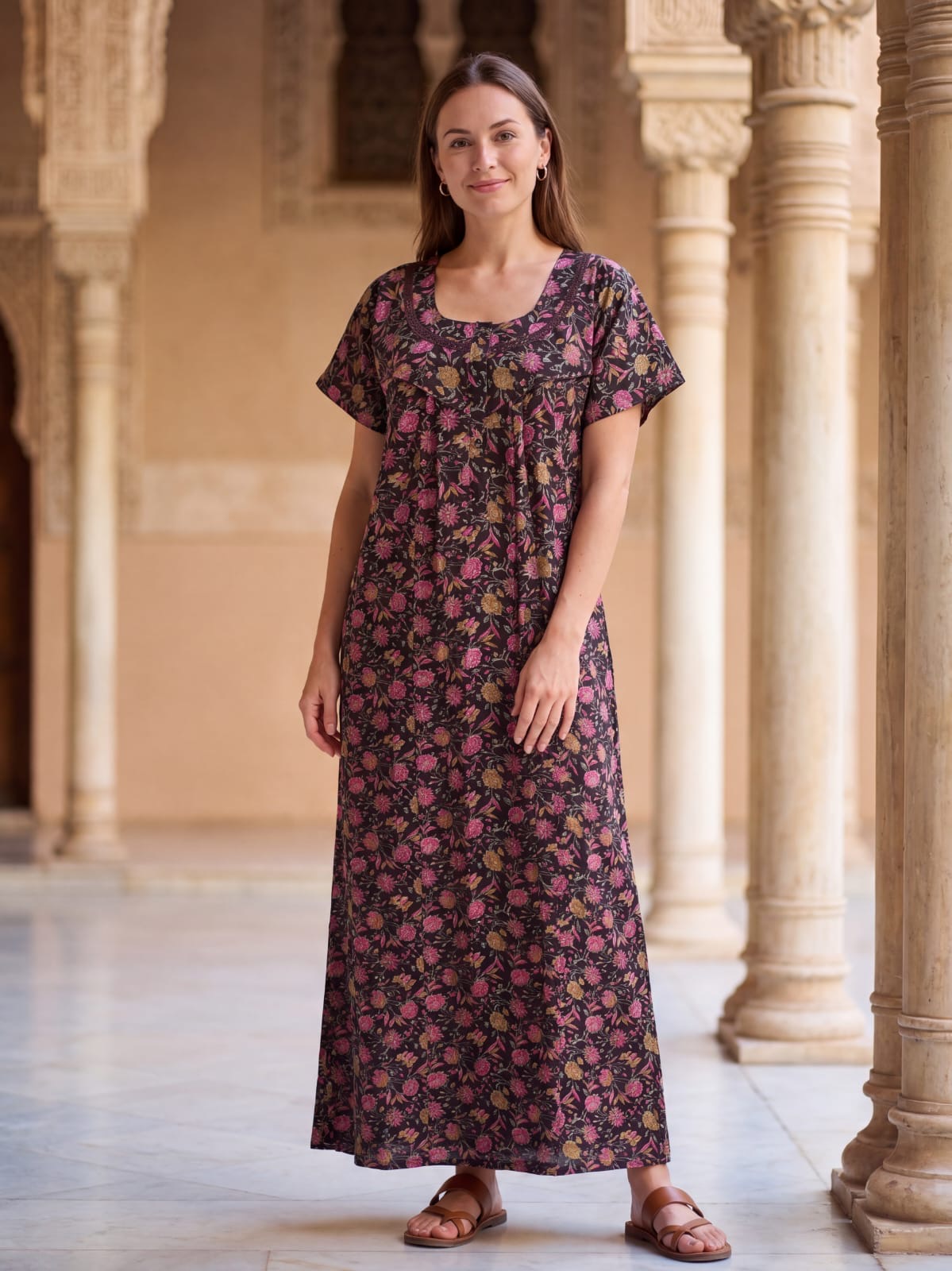 Premium Pure Cotton Nighty for Women – Soft & Comfortable Sleepwear