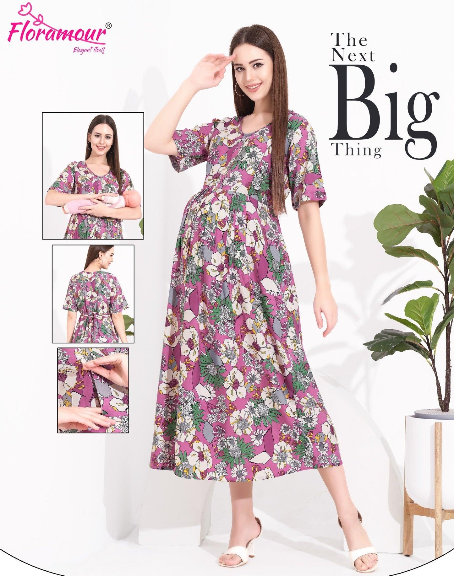 Breathable Rayon Maternity Feeding Shorts – Perfect for Nursing Mothers - floramour.in