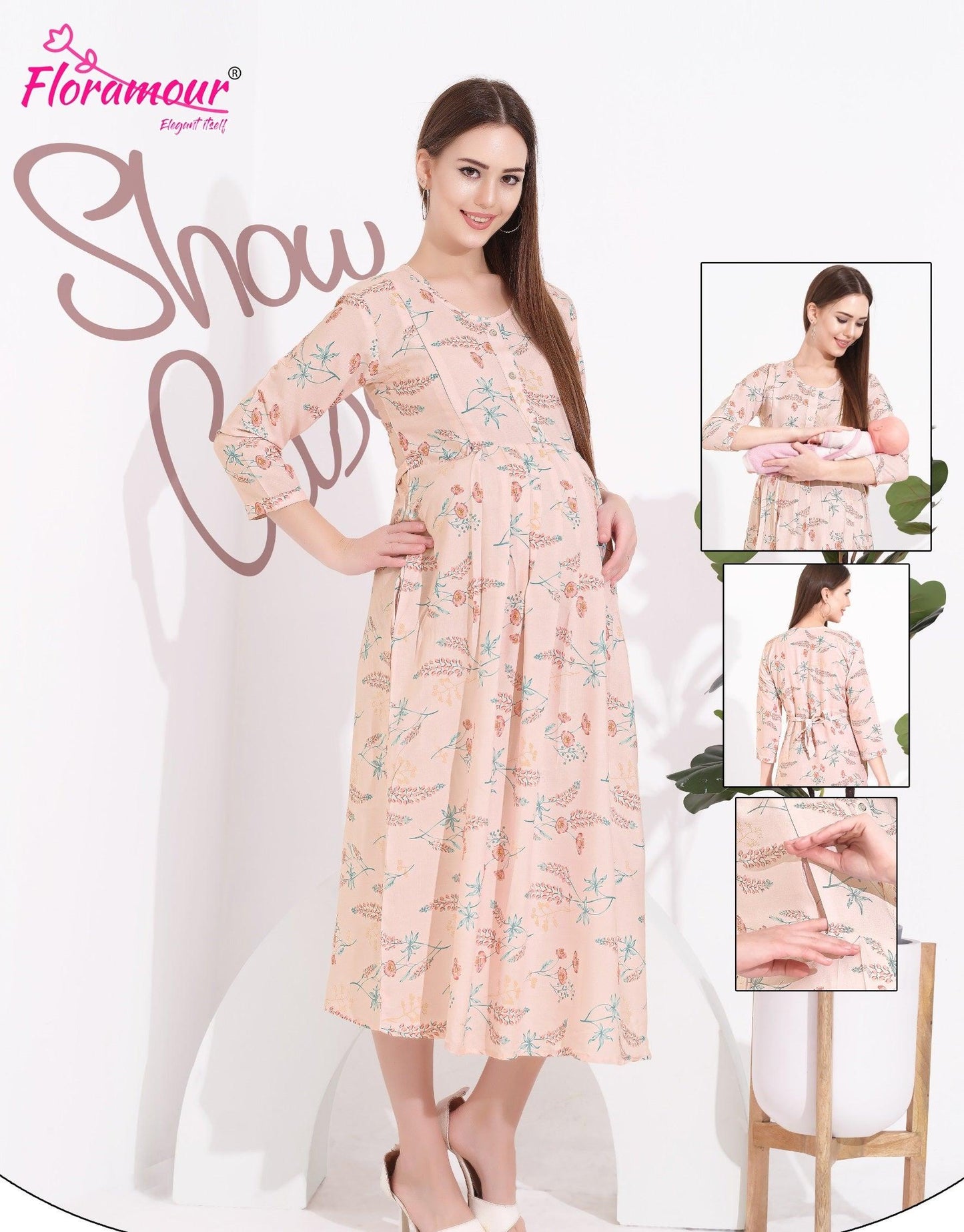 Elegant Rayon Maternity Feeding Shorts - floramour.in