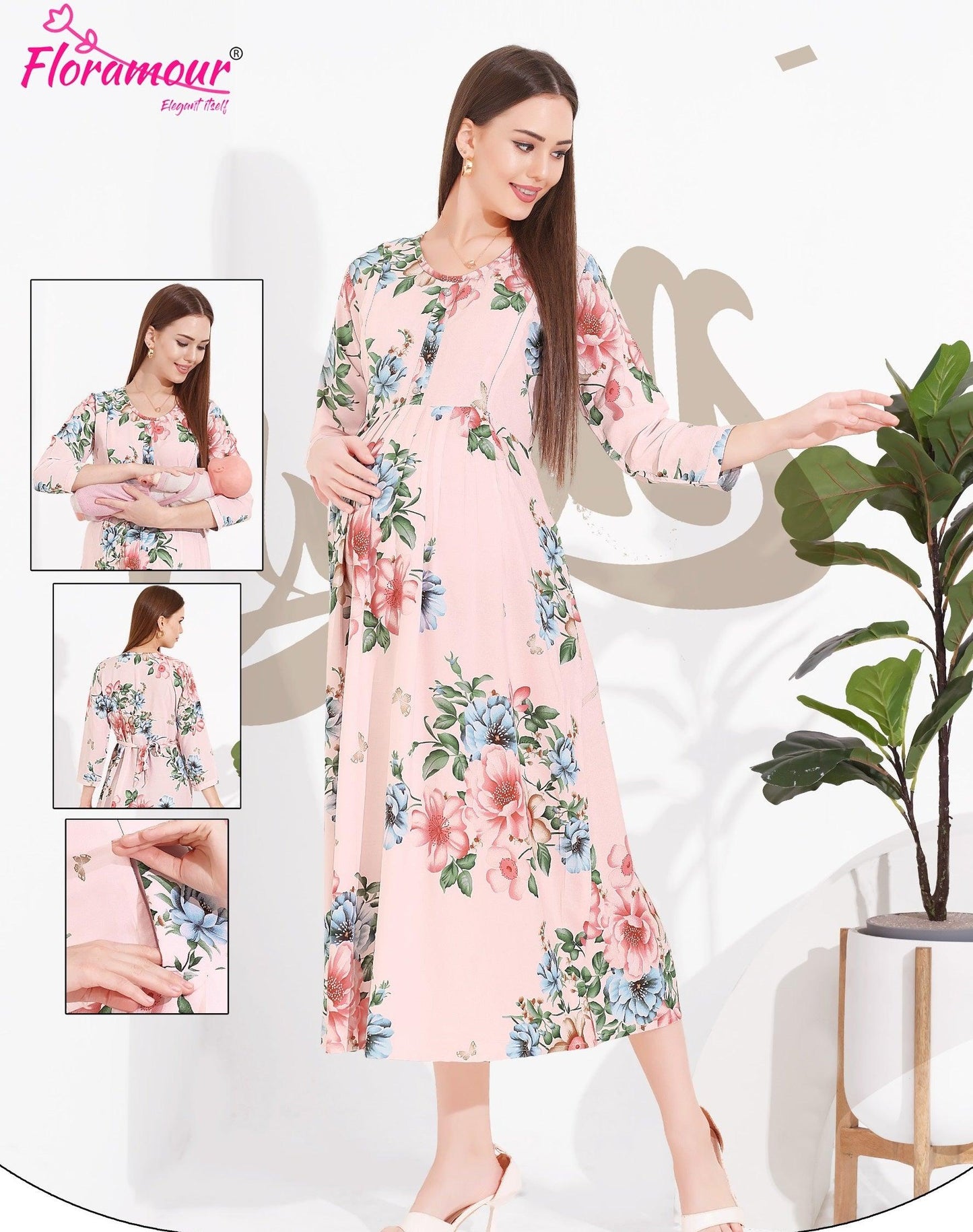 Rayon Maternity Feeding Shorts for Women - floramour.in