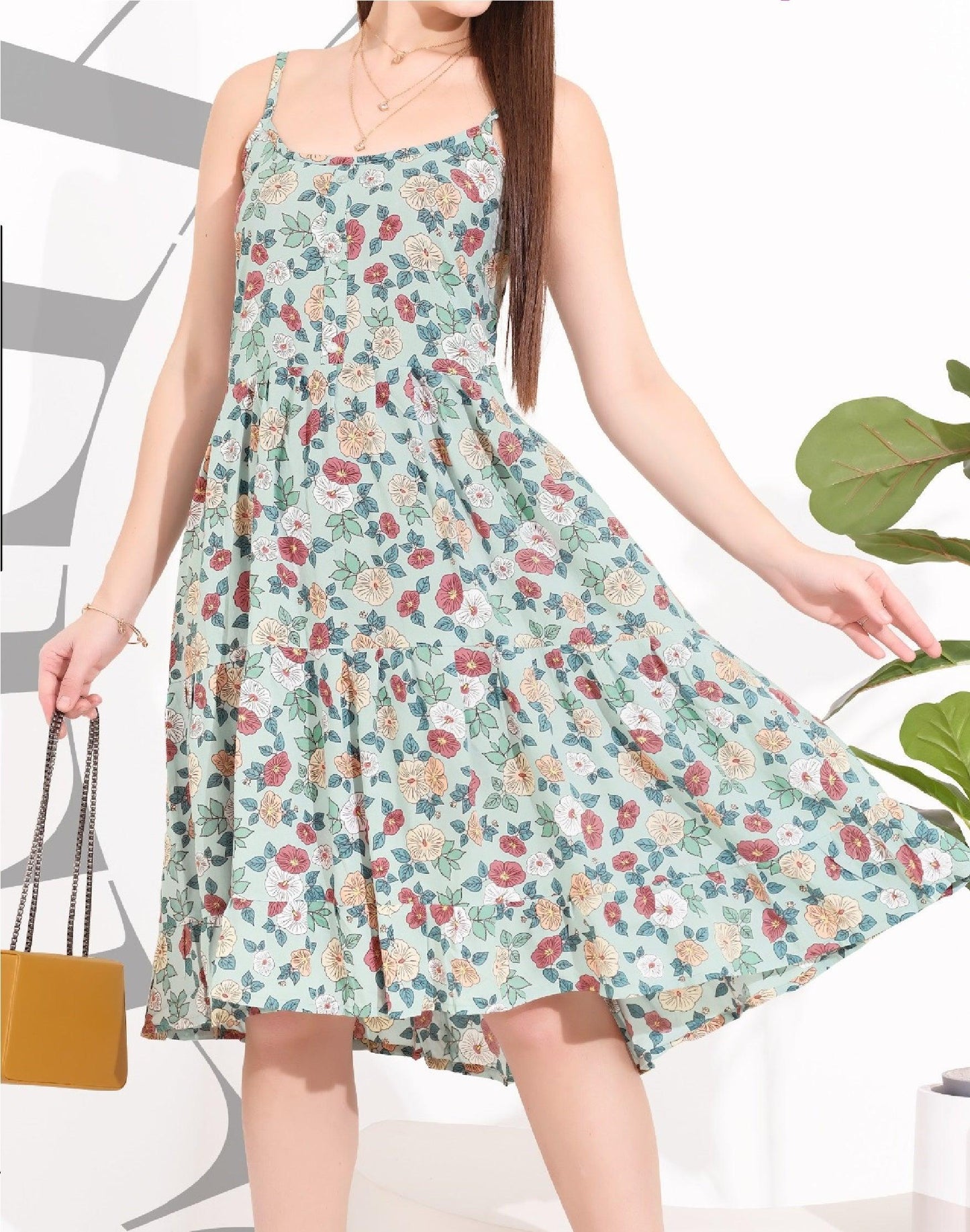 Light & Airy Rayon Spaghetti Nighty for Everyday - floramour.in