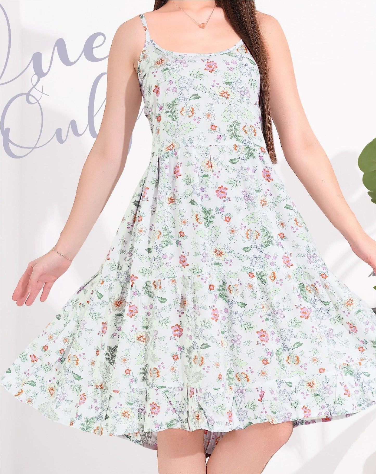 Rayon Spaghetti Nighty for Women - floramour.in