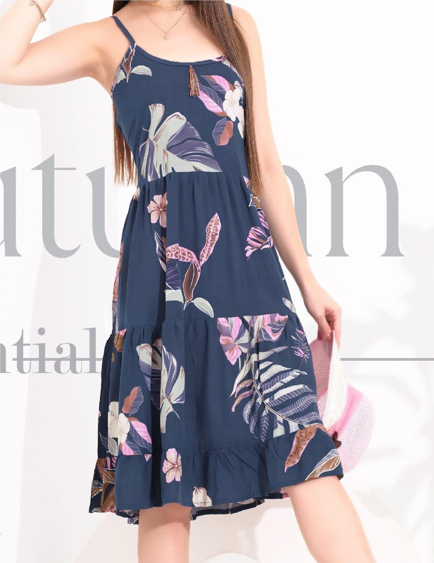 Elegant Rayon Spaghetti Nighty with Modern Look - floramour.in