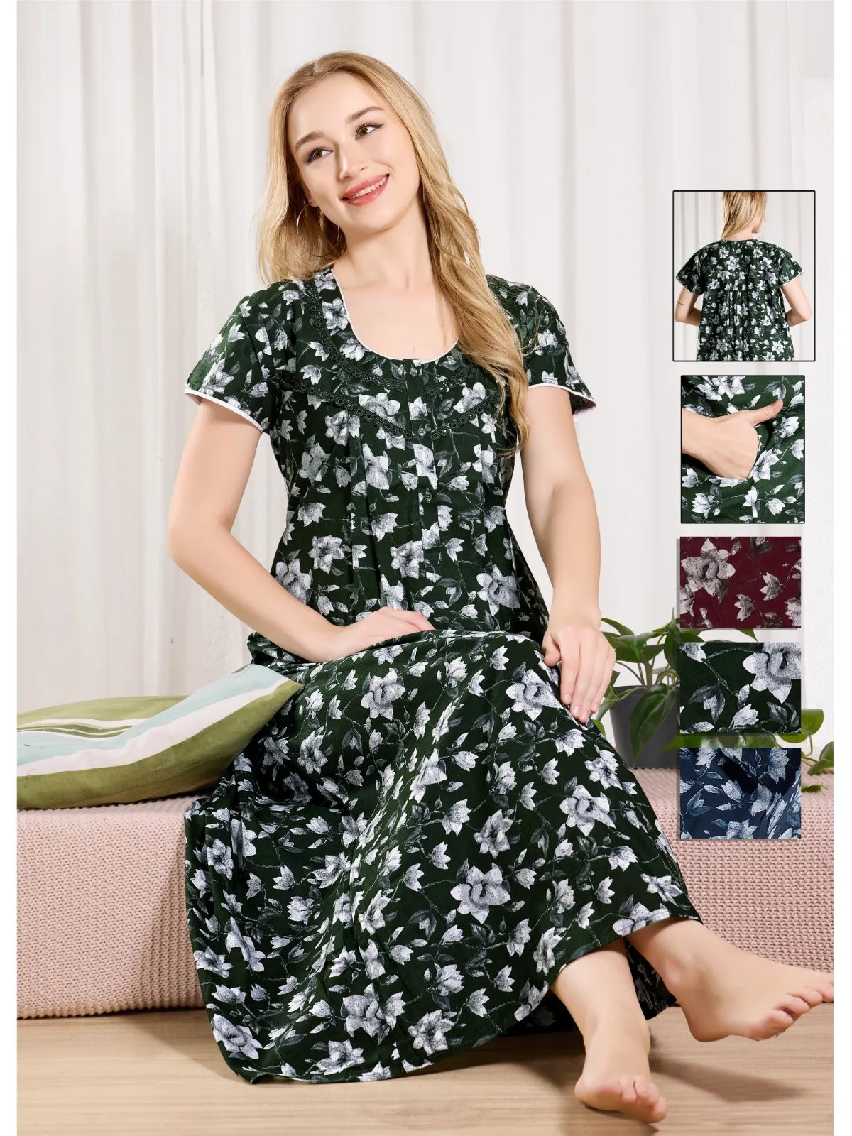 Affordable Cotton Nighty for Women – Premium Quality