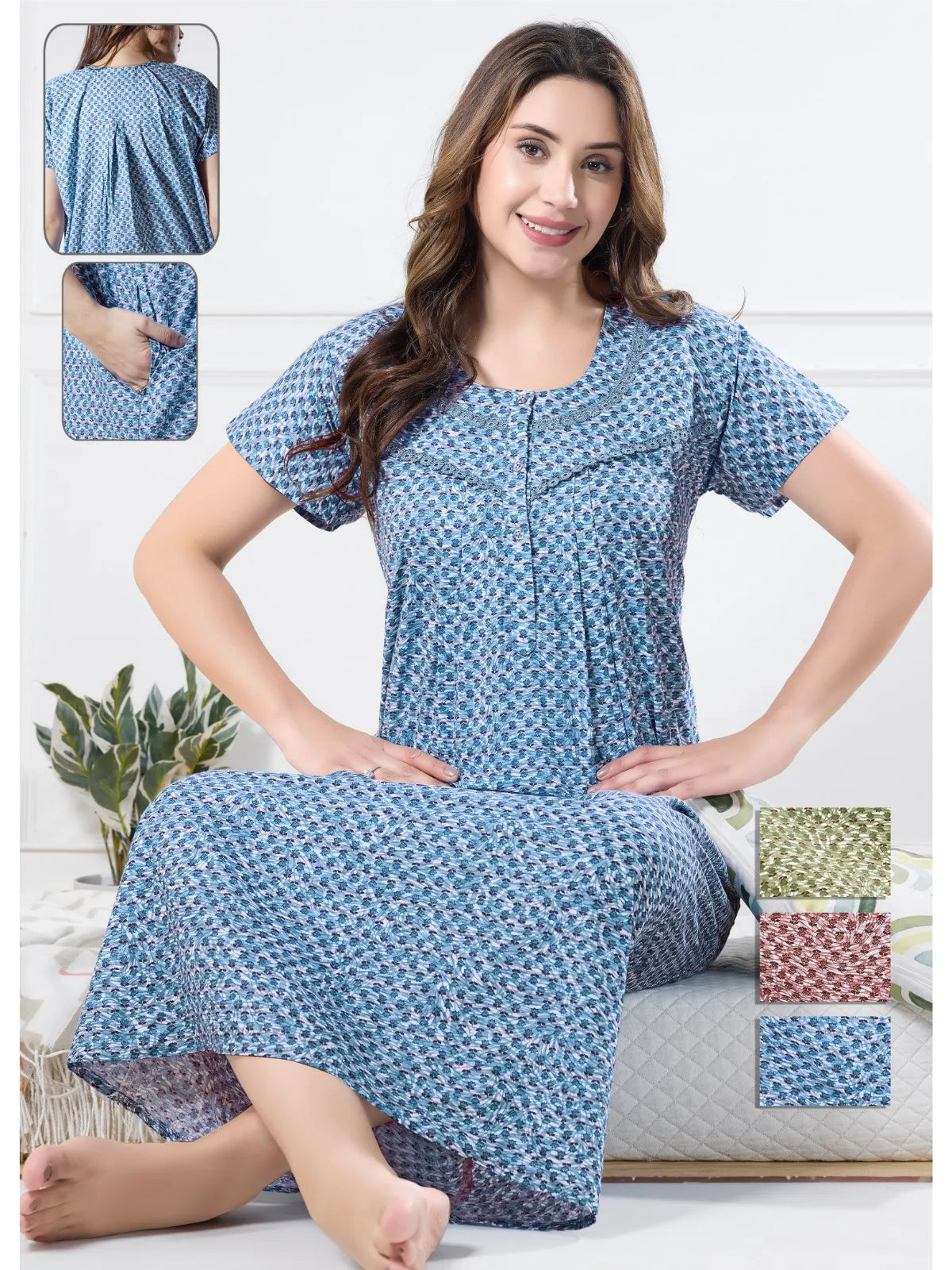 Cotton Nightwear Dress for Women – Stylish & Comfy