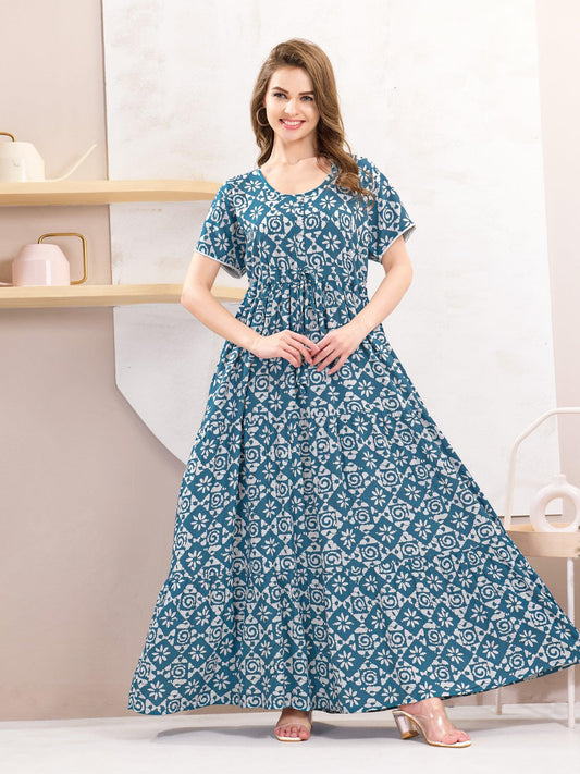 Rayon Flare Nighty – A Must-Have for Your Nightwear Collection - floramour.in