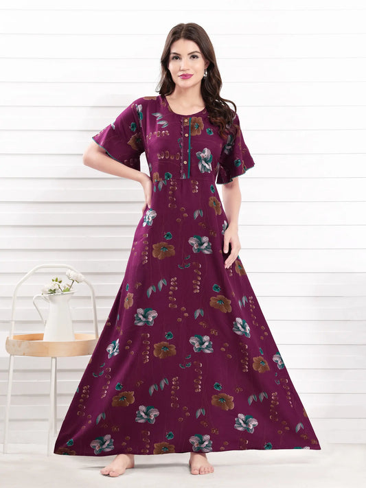 Stylish Alpine Nighty – Soft & Comfy