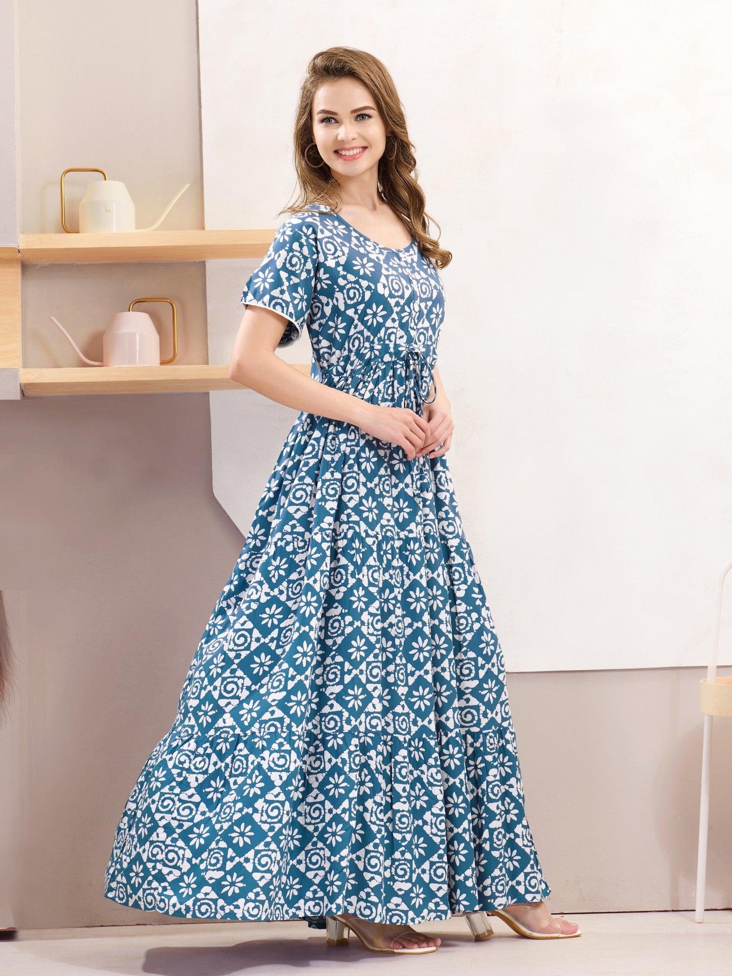 Rayon Flare Nighty – A Must-Have for Your Nightwear Collection - floramour.in