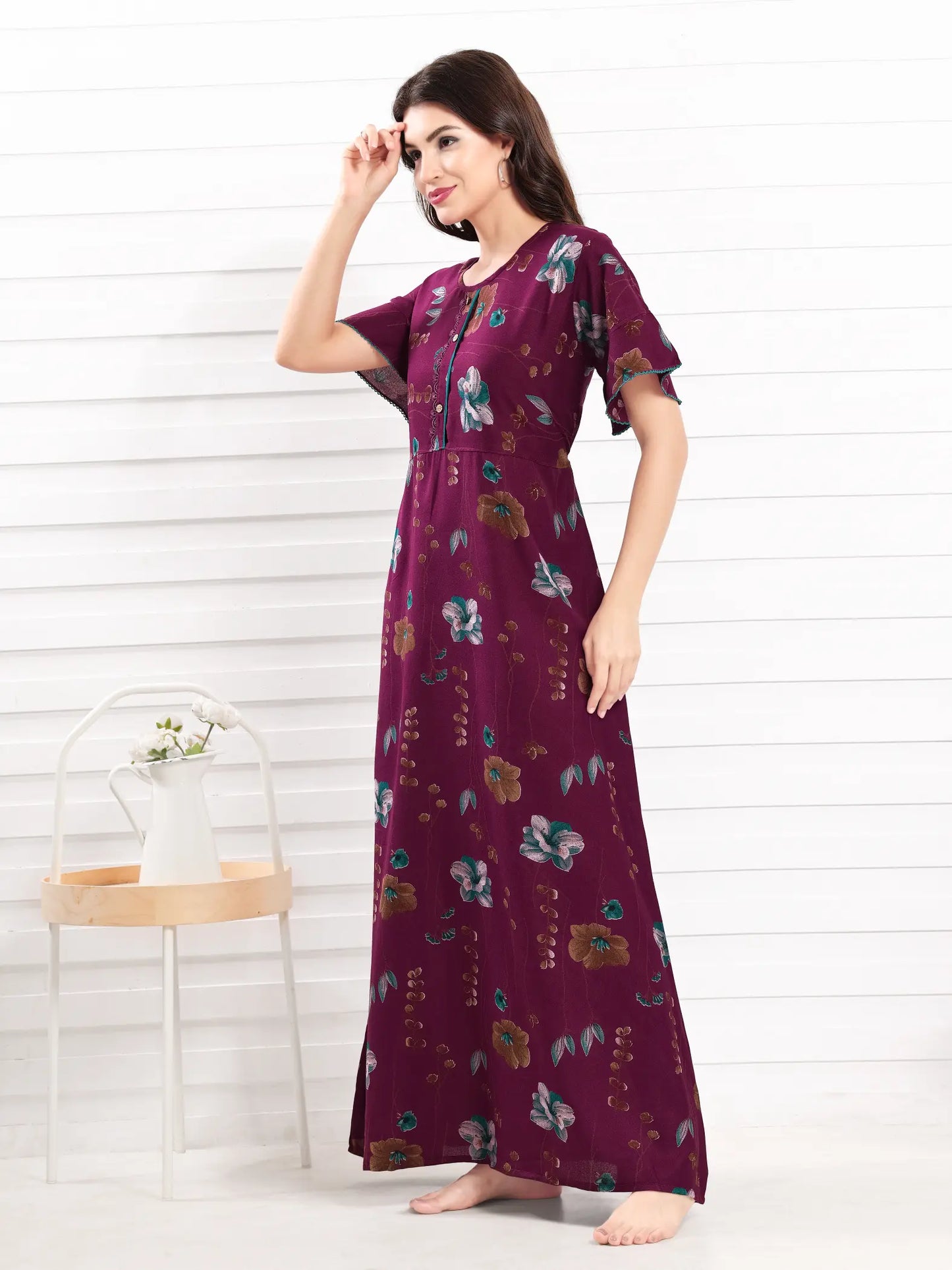 Stylish Alpine Nighty – Soft & Comfy