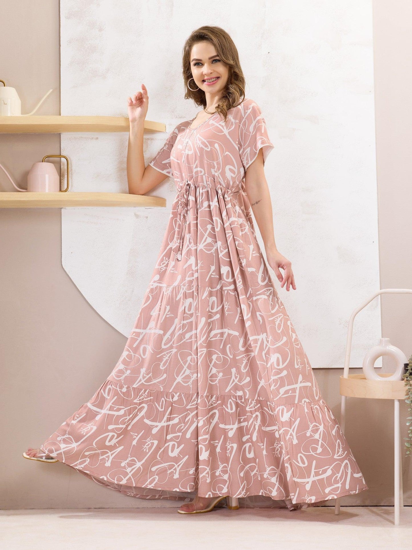 Rayon Flare Nighty – Sleep in Ultimate Softness & Luxury - floramour.in