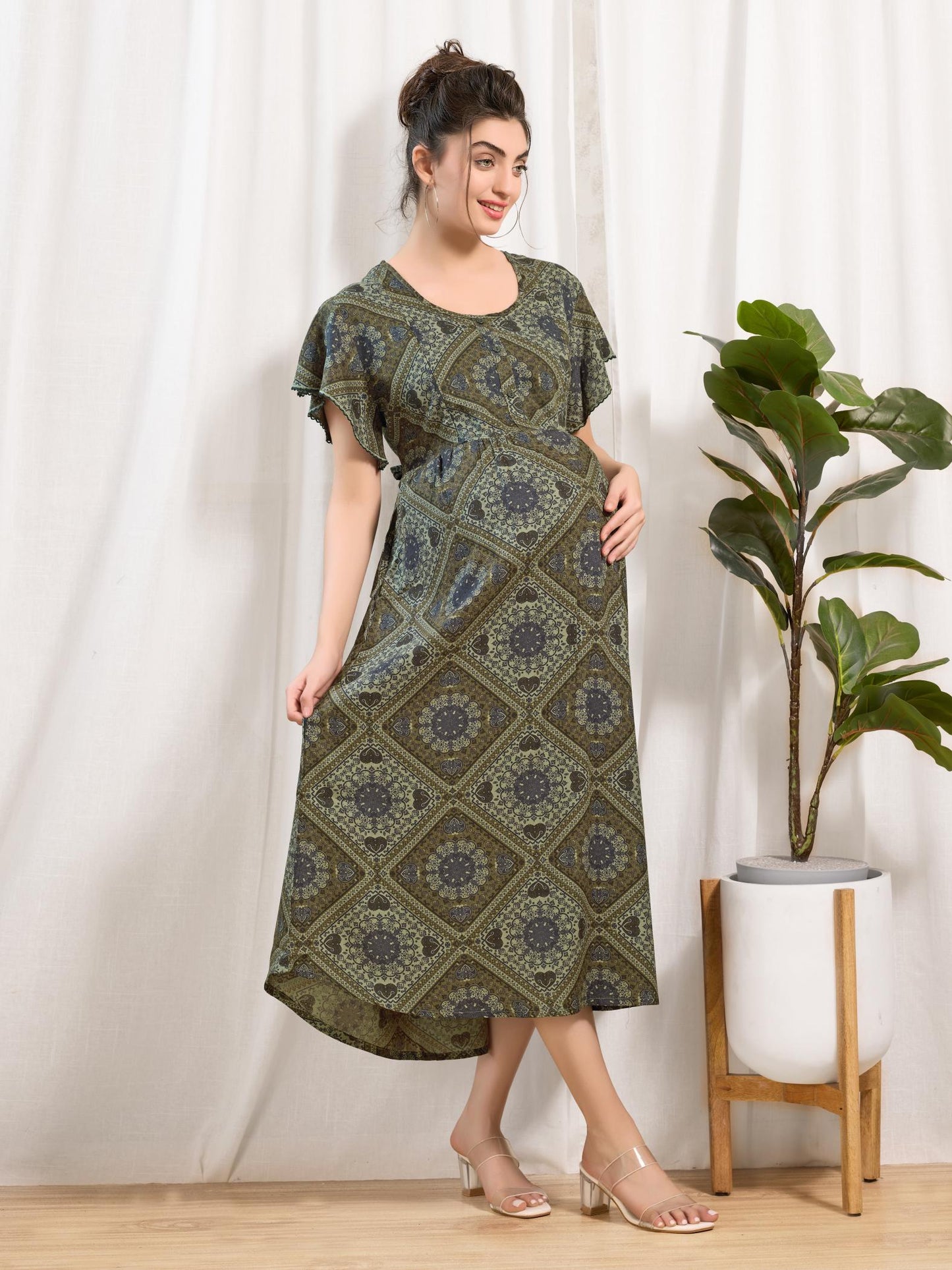 Buy Rayon Maternity Nighty Online