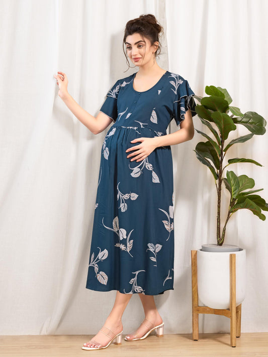 Pregnancy Nighty Rayon Material
