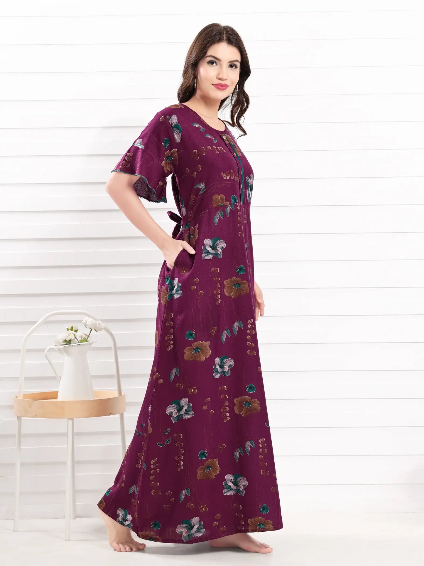 Stylish Alpine Nighty – Soft & Comfy