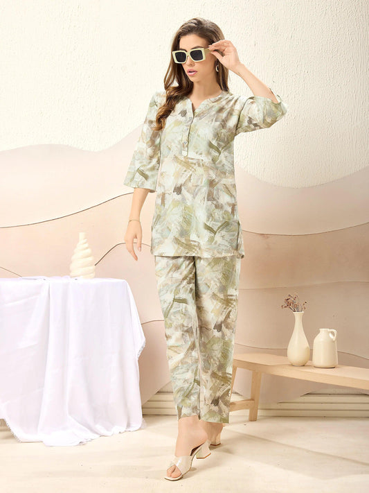 Stylish & Lightweight Rayon Co-Ord Set - floramour.in