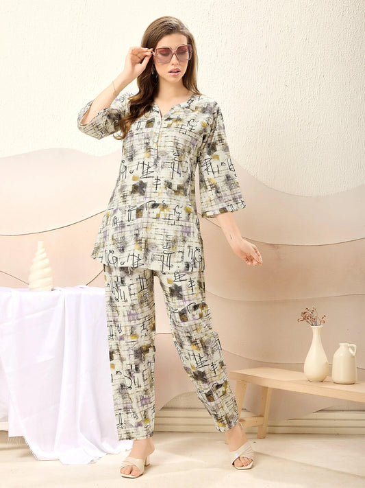 Fashionable Rayon Co-Ord Set for Women - floramour.in
