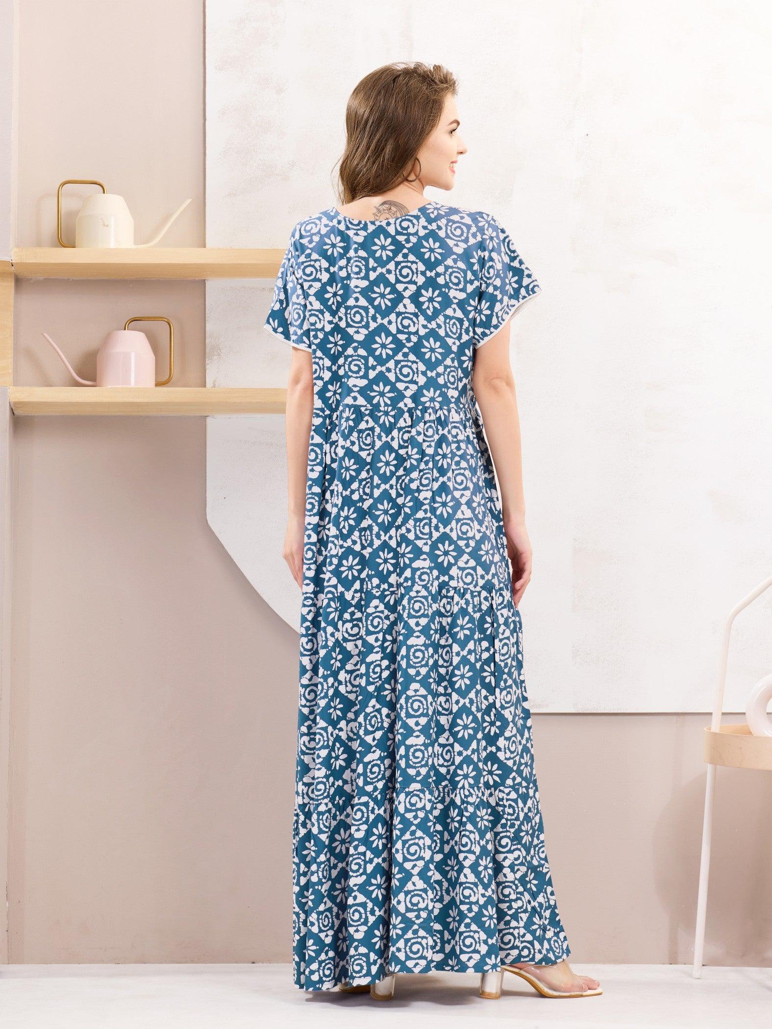 Rayon Flare Nighty – A Must-Have for Your Nightwear Collection - floramour.in