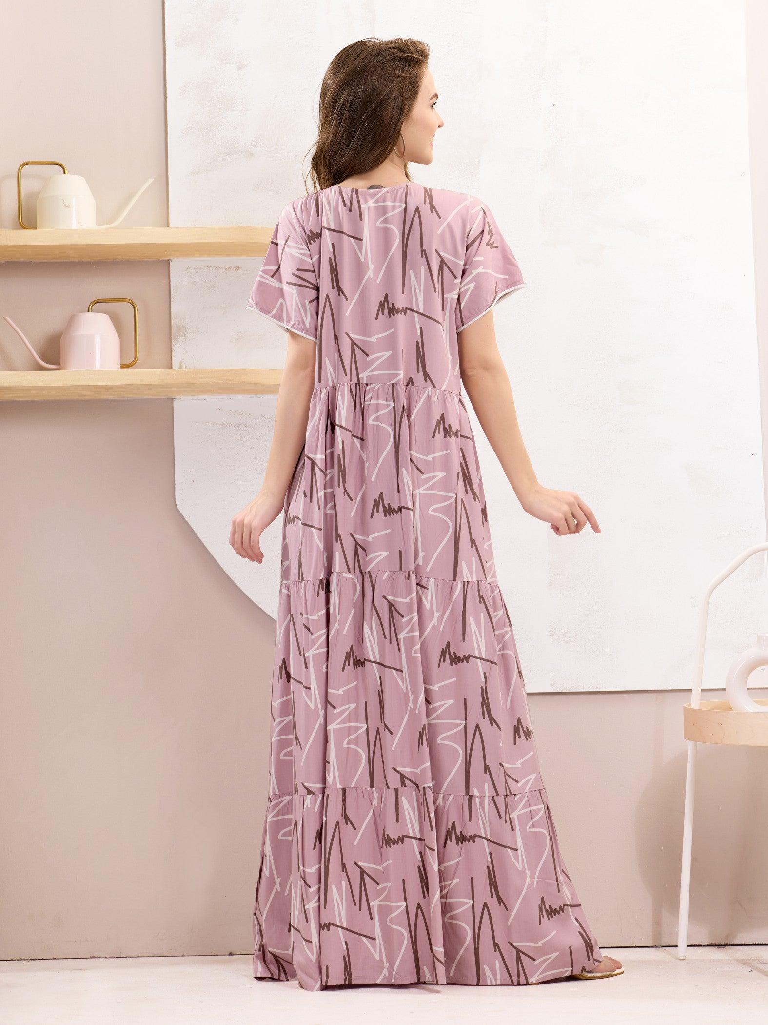Rayon Flare Nighty – Your New Favorite Sleepwear - floramour.in