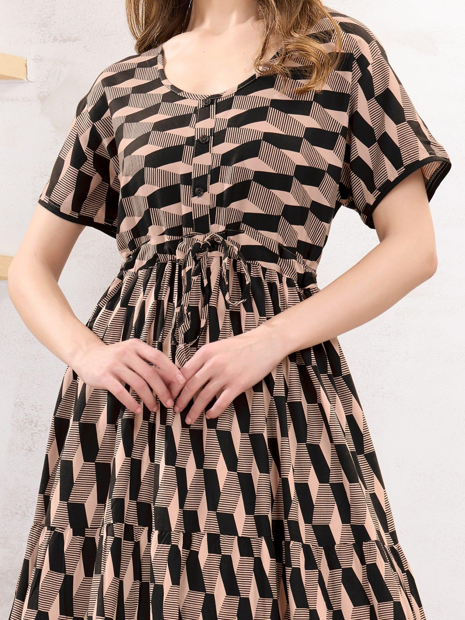 Flare Nighty in Rayon – Comfortable Nightwear for Women - floramour.in