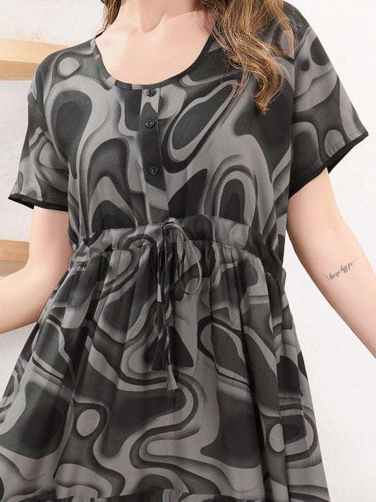 Lightweight & Breathable Rayon Flare Nighty – Perfect for All Seasons - floramour.in
