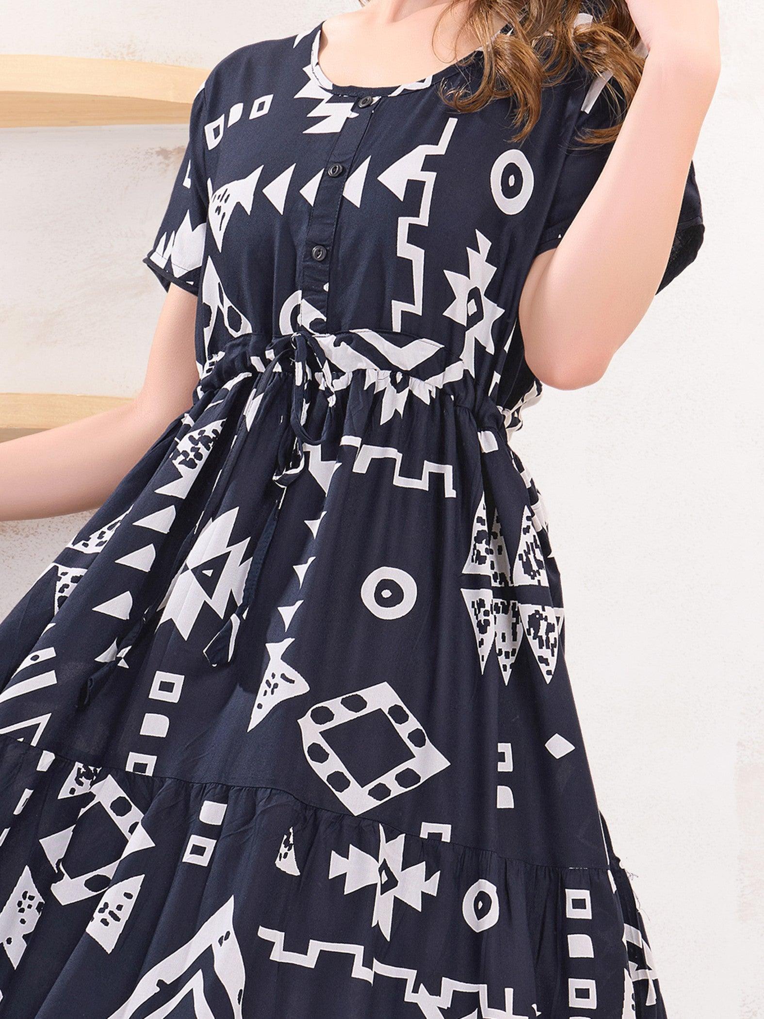 Ultra-Comfortable Rayon Flare Nighty - floramour.in