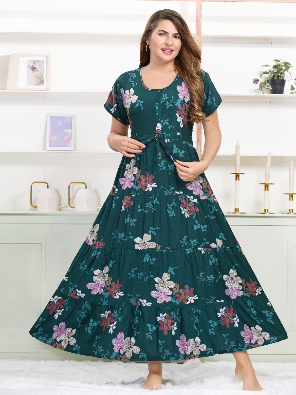 Alpine Flare Women’s Nightwear – Premium Cotton Nighty