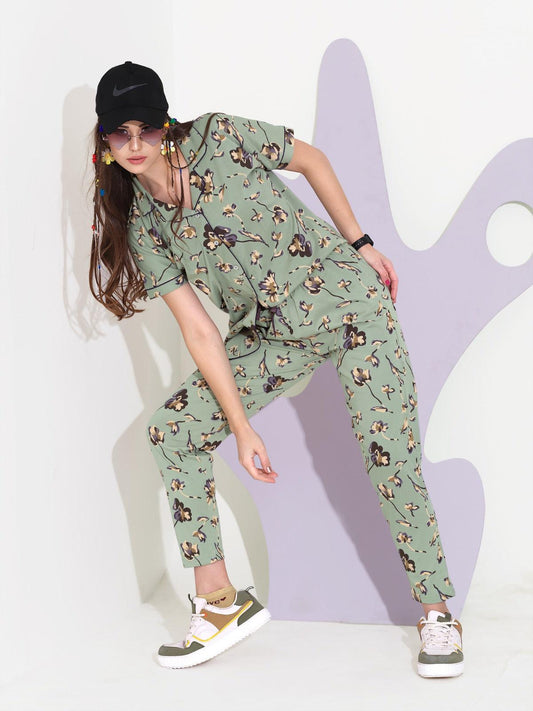 Premium Quality Women's Printed Night Suit - floramour.in