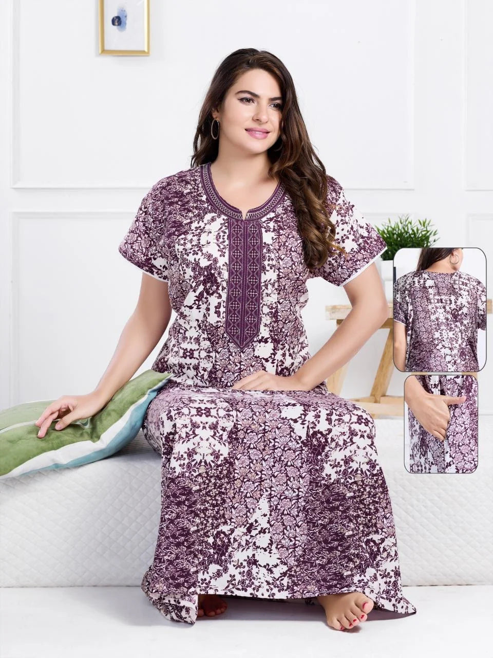 Alpine Alien Long Cotton Nighty