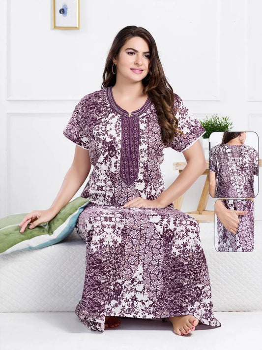 Alpine Alien Long Cotton Nighty