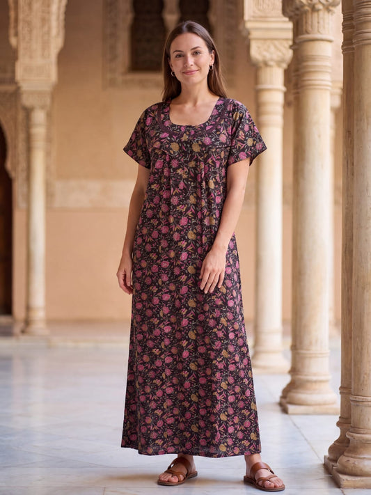 Premium Pure Cotton Nighty for Women – Soft & Comfortable Sleepwear