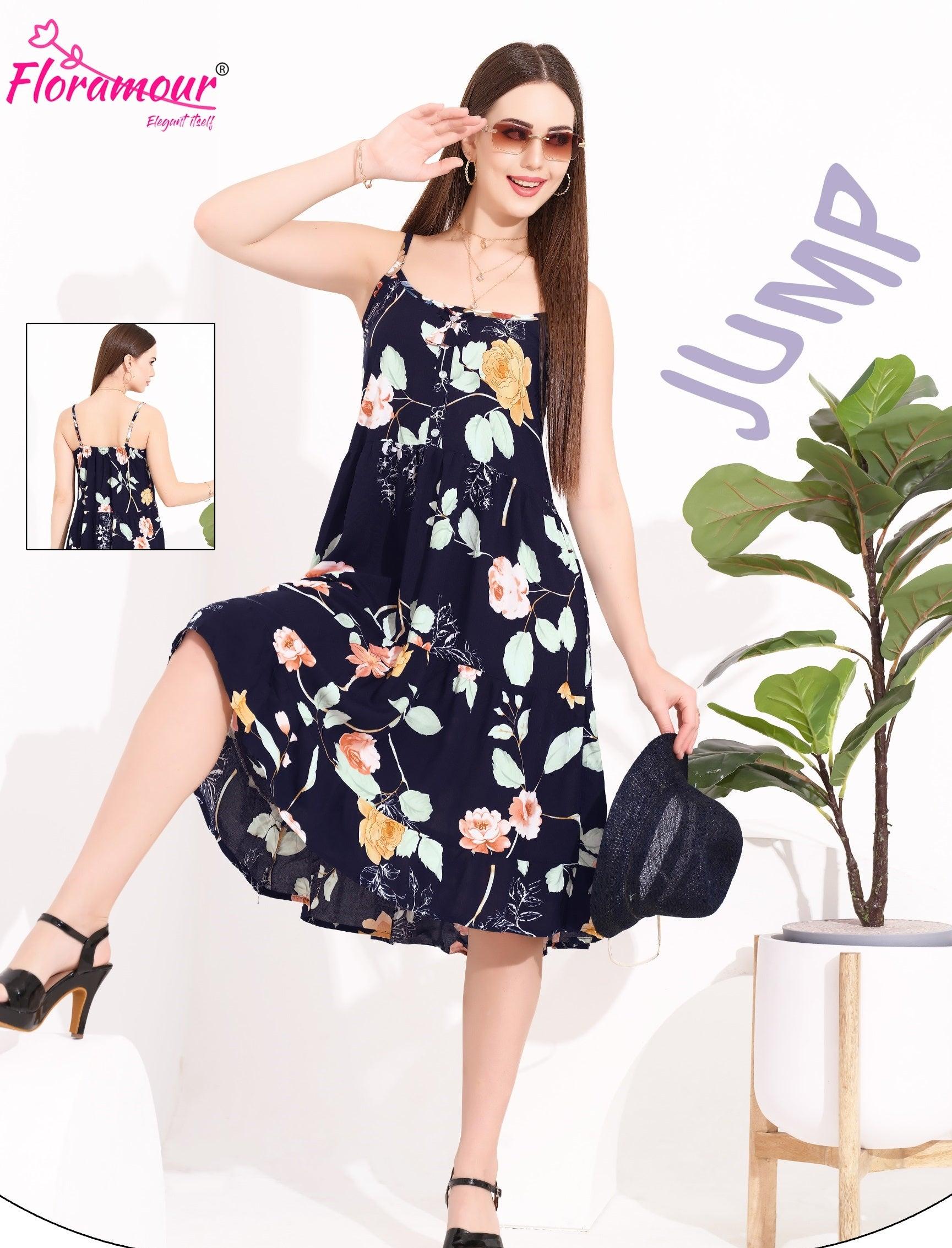 Trendy Home Wear Rayon Spaghetti Nighty - floramour.in