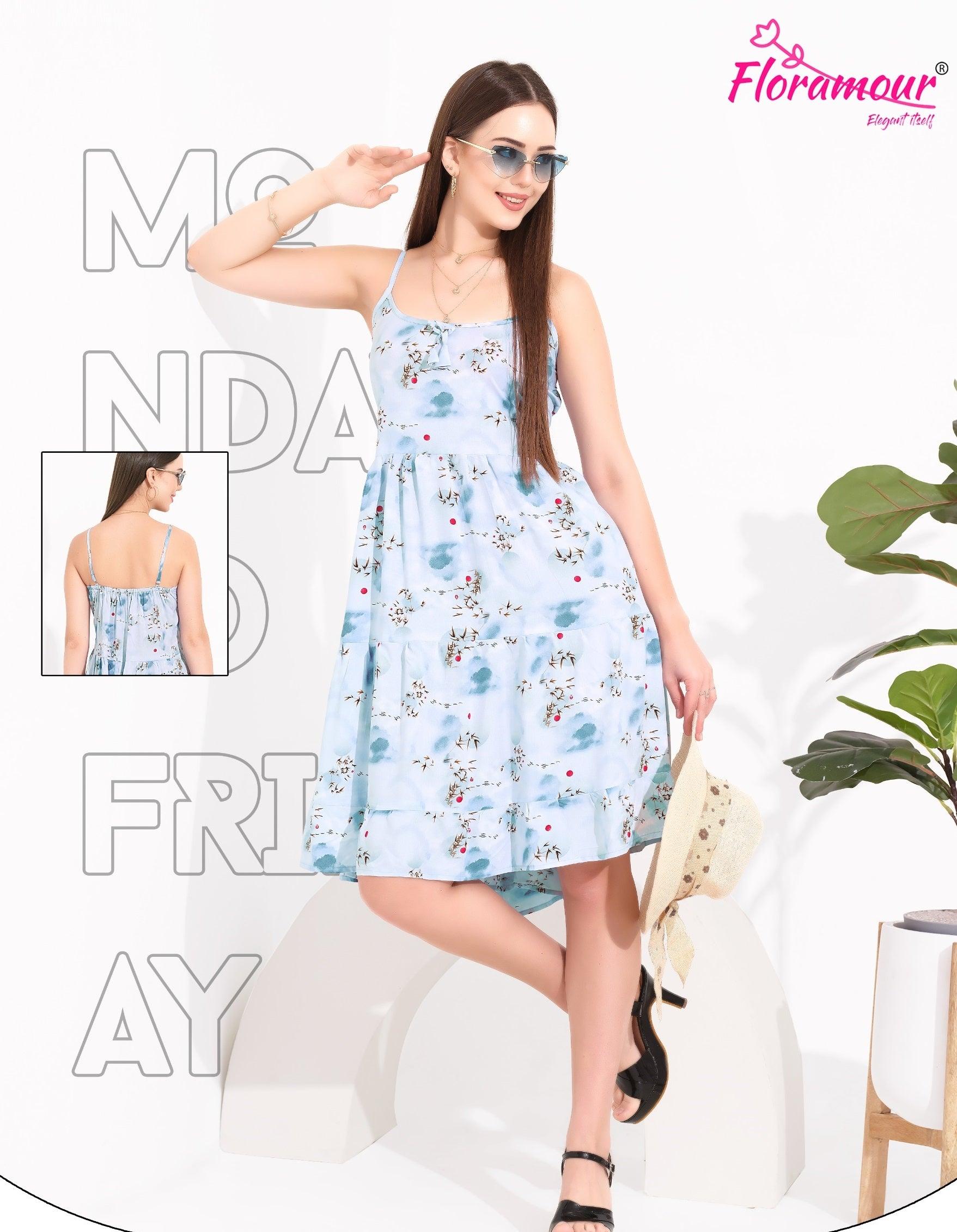 Classic Spaghetti Style Rayon Nighty for Sleepwear - floramour.in