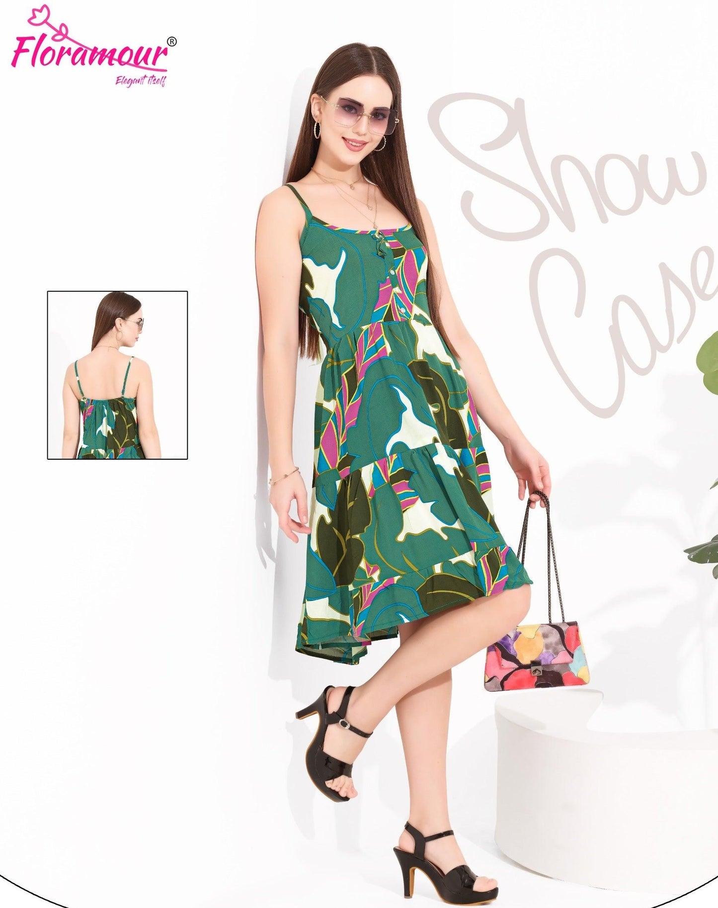 Breathable Rayon Spaghetti Nighty for Lounging - floramour.in