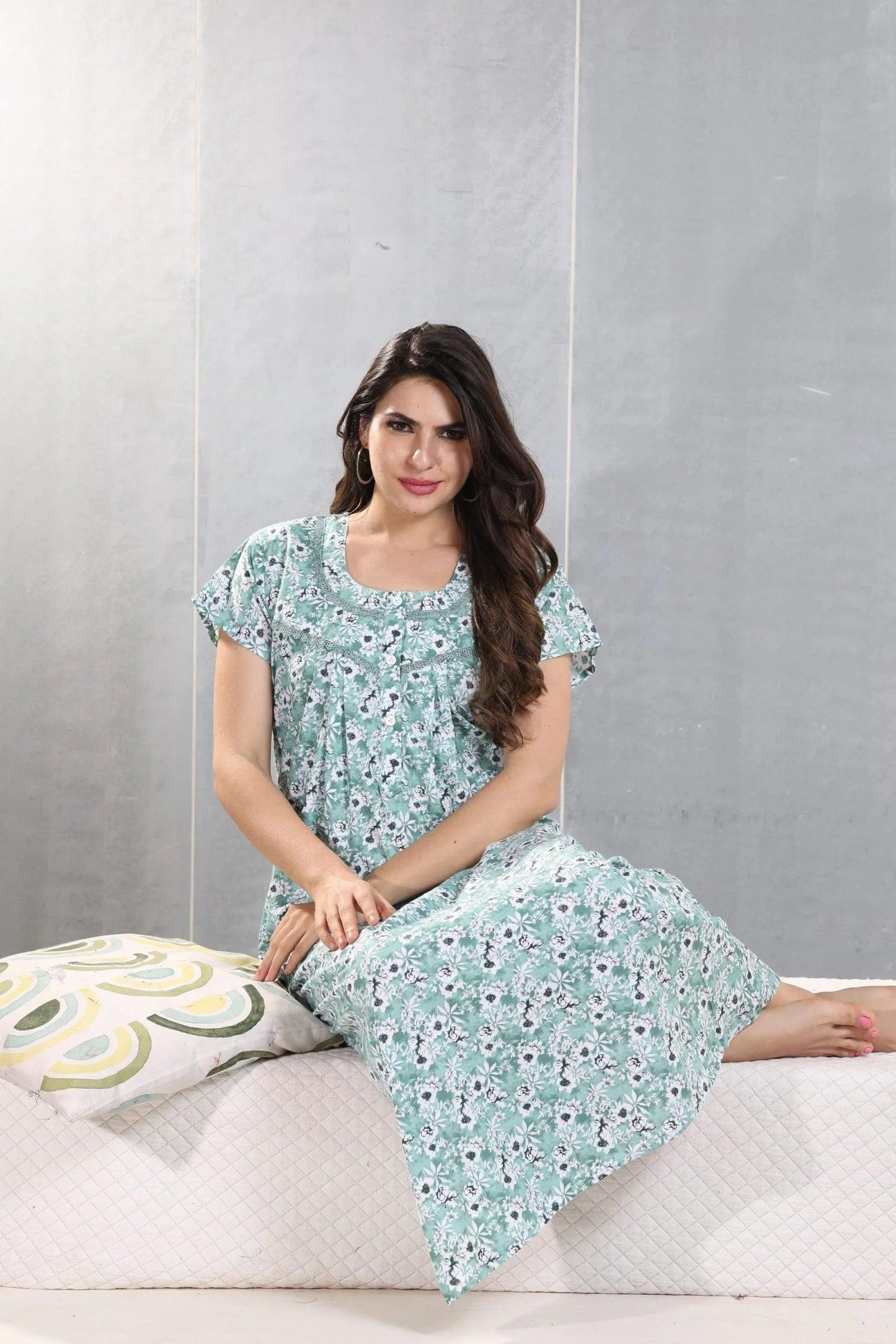 Soft Cotton Nighty – Comfortable & Stylish for Women - floramour.in