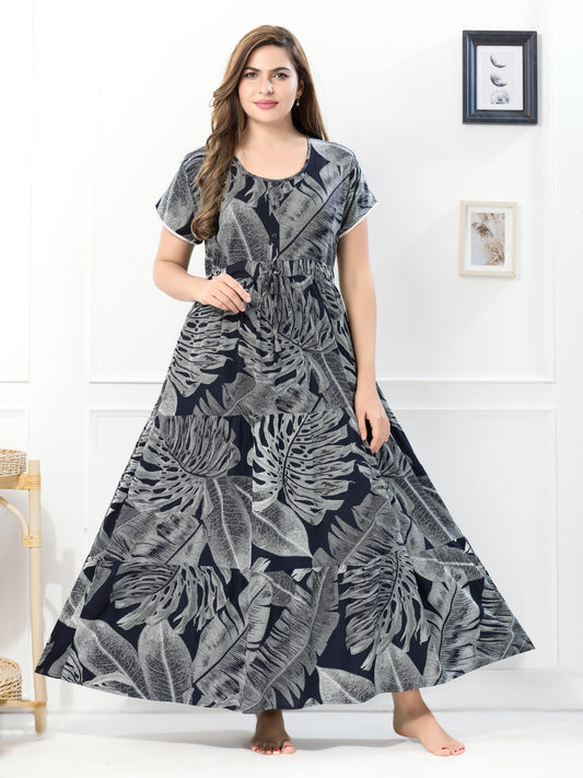 Rayon Flared Nighty for Women – Luxurious Sleepwear Choice