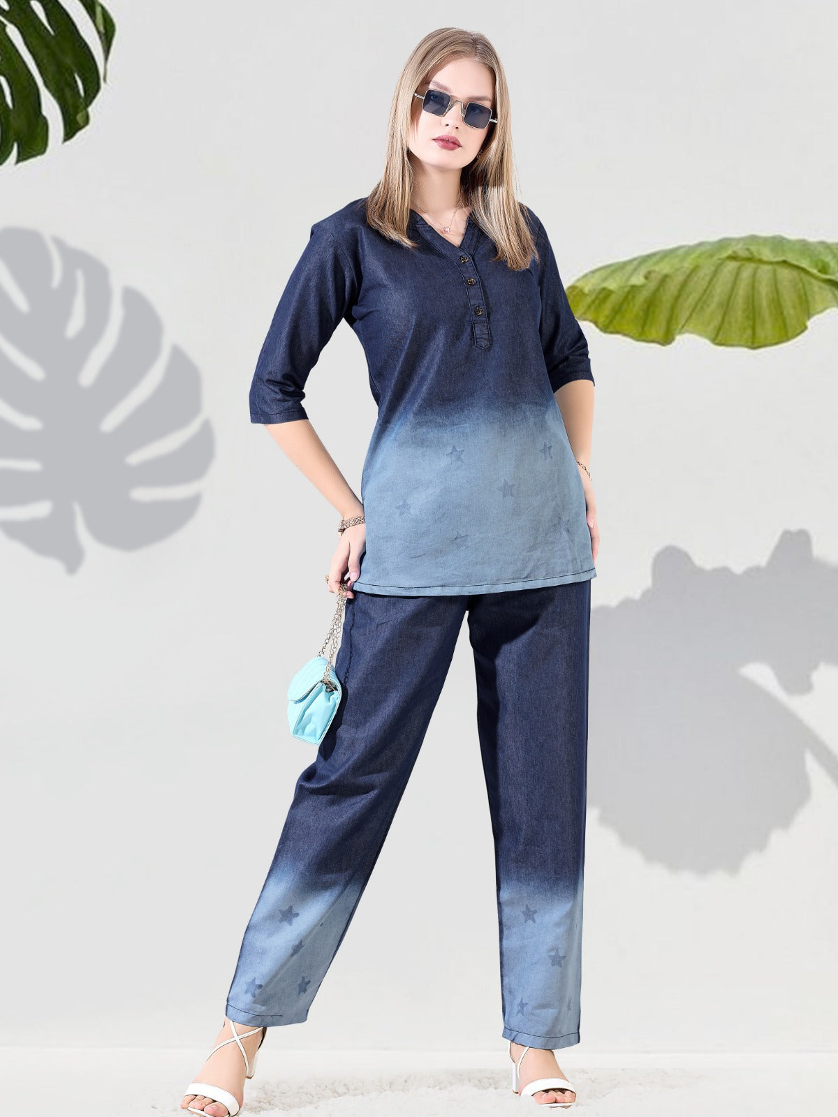 Trendy Denim Co-Ord Set for Women