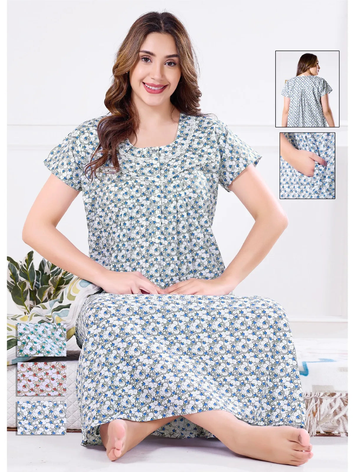 Premium Cotton Nighty for Women – Soft & Breathable Sleepwear