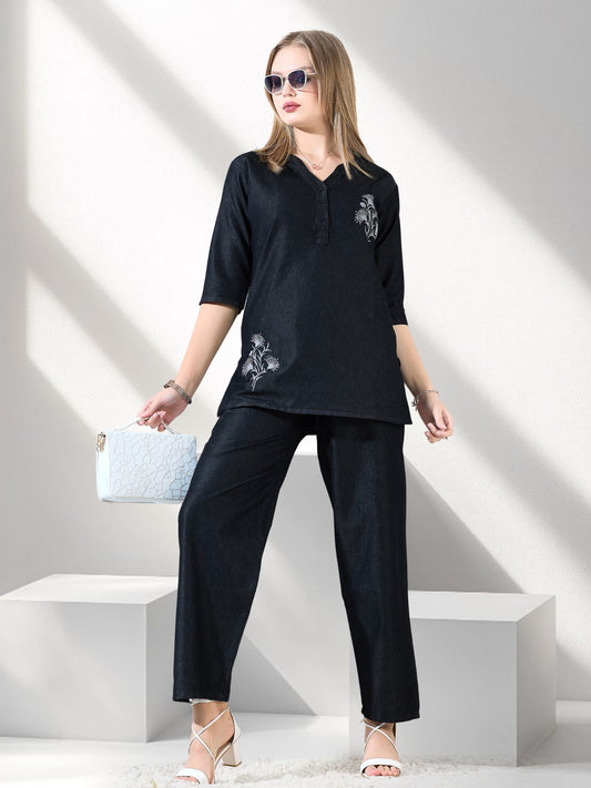 Fashionable Denim Co-Ord Set for Daily & Party Wear