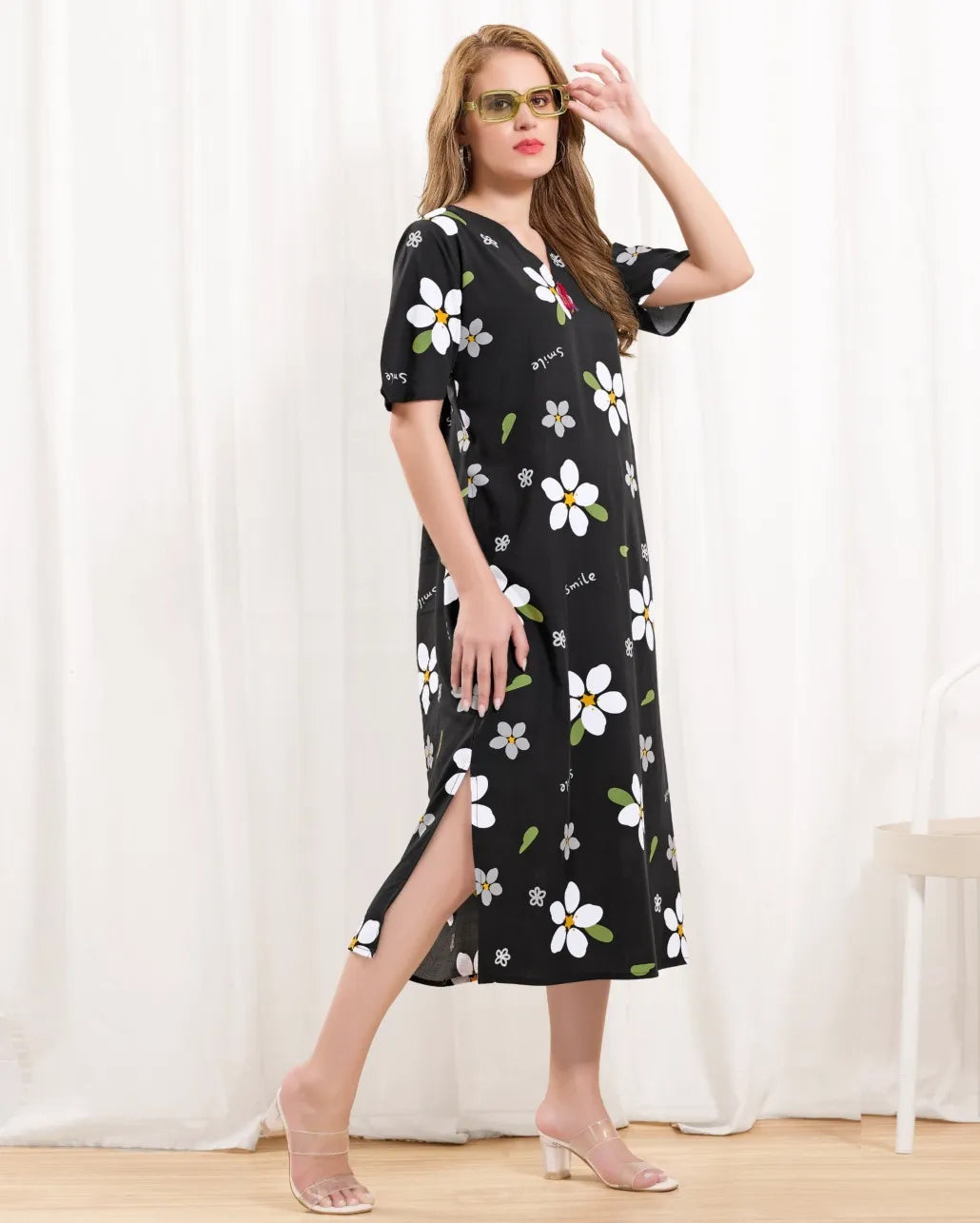 Classic Rayon Short Night Dress