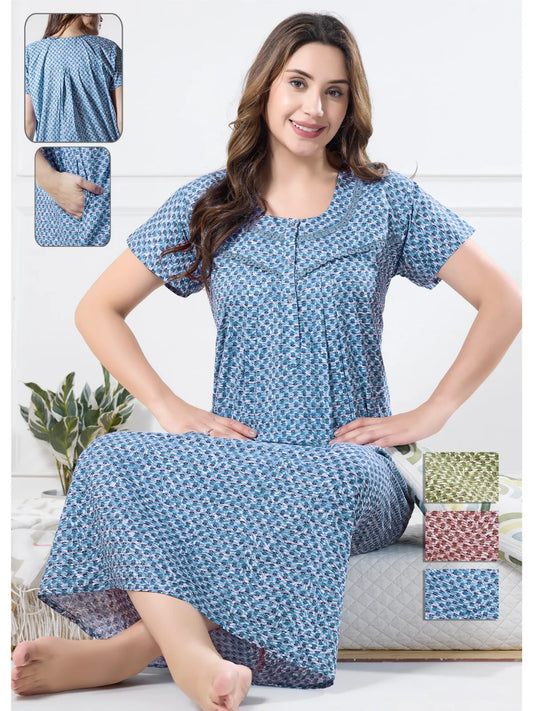 Cotton Nightwear Dress for Women – Stylish & Comfy