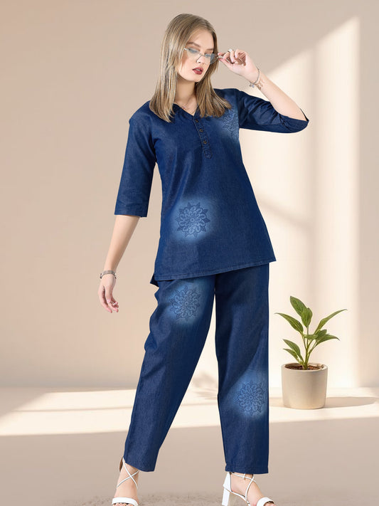 Chic Denim Co-Ord Set | Perfect Blend of Comfort & Style