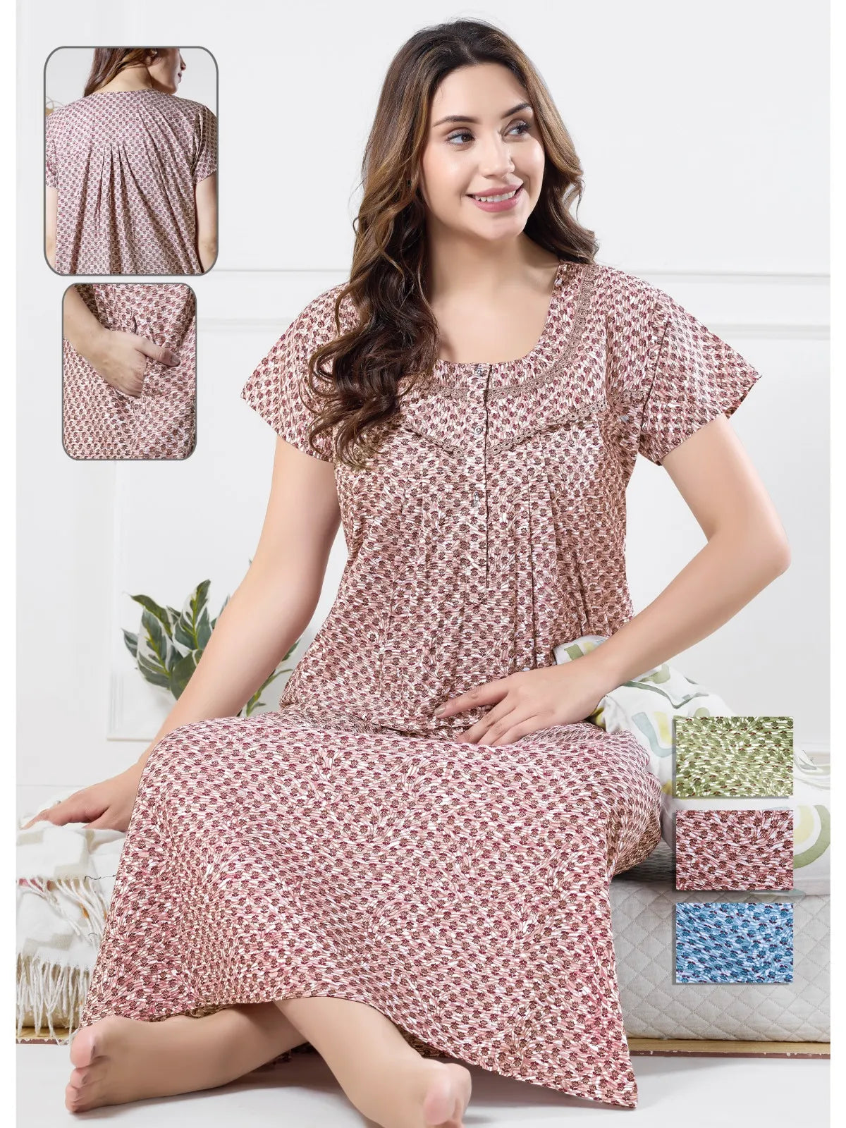 Cotton Nighty – Daily Wear Night Dress