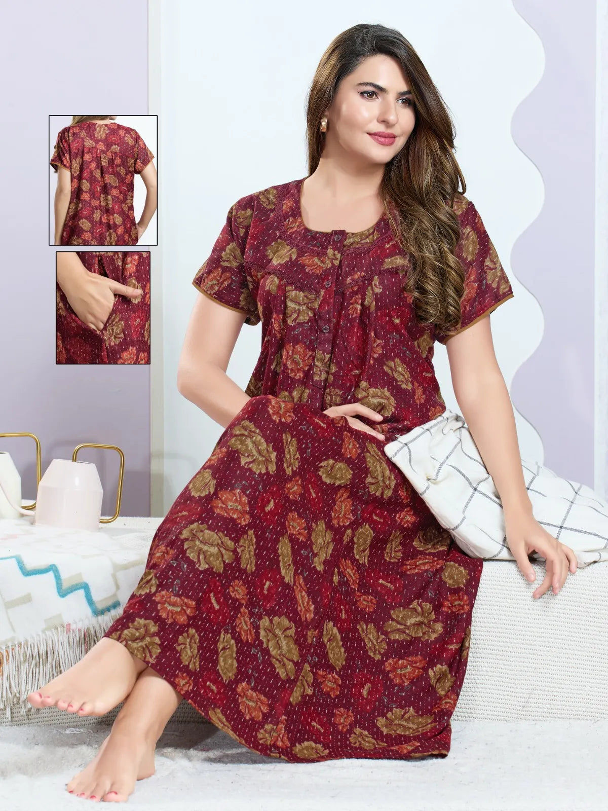 Alpine Nighty with Premium Finish – Women’s Sleepwear